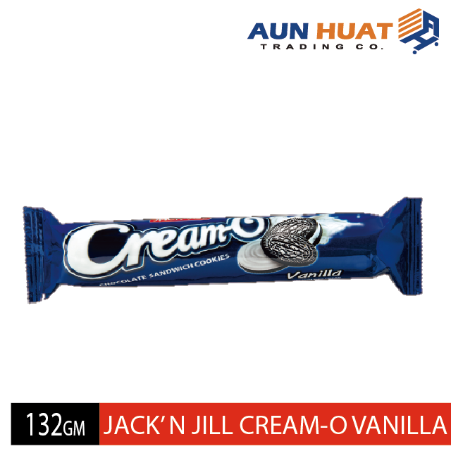 Jack 'N Jill CreamO Vanilla Sandwich Cookies 132GM